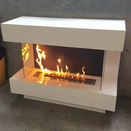 Caminetto Prestige di grandi dimensioni a libera installazione Colore Bianco