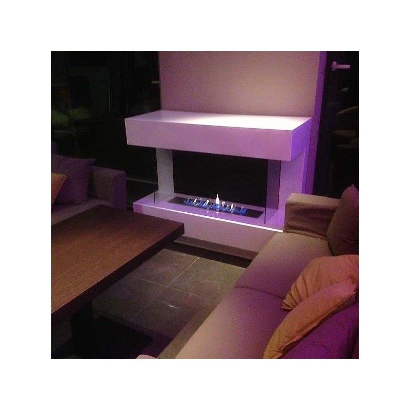 Caminetto Prestige di grandi dimensioni a libera installazione Colore Bianco