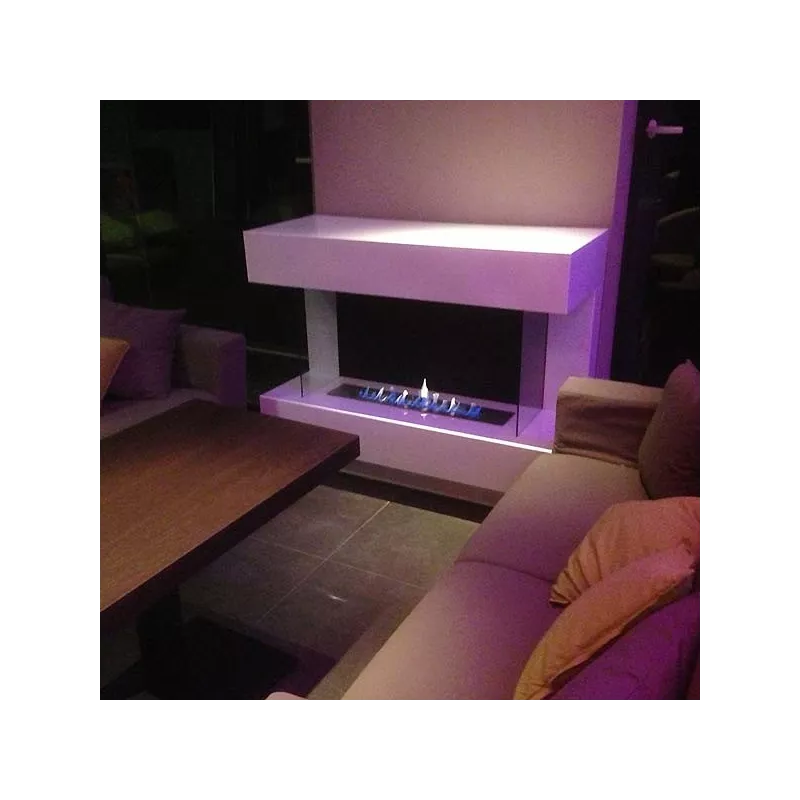 Caminetto Prestige di grandi dimensioni a libera installazione Colore Bianco