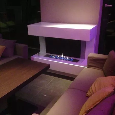 Caminetto Prestige di grandi dimensioni a libera installazione Colore Bianco