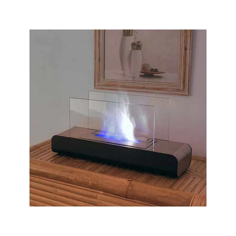 Caminetto Estate 3kW a libera installazione Colore Acciaio inox spazzolato