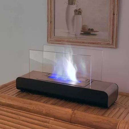 Caminetto Estate 3kW a libera installazione Colore Acciaio inox spazzolato