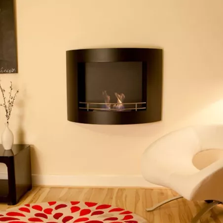 HarmonieCaminetto a etanolo , 84x27x68cm Colore Bianco Bruciatore 2.2L/4kW