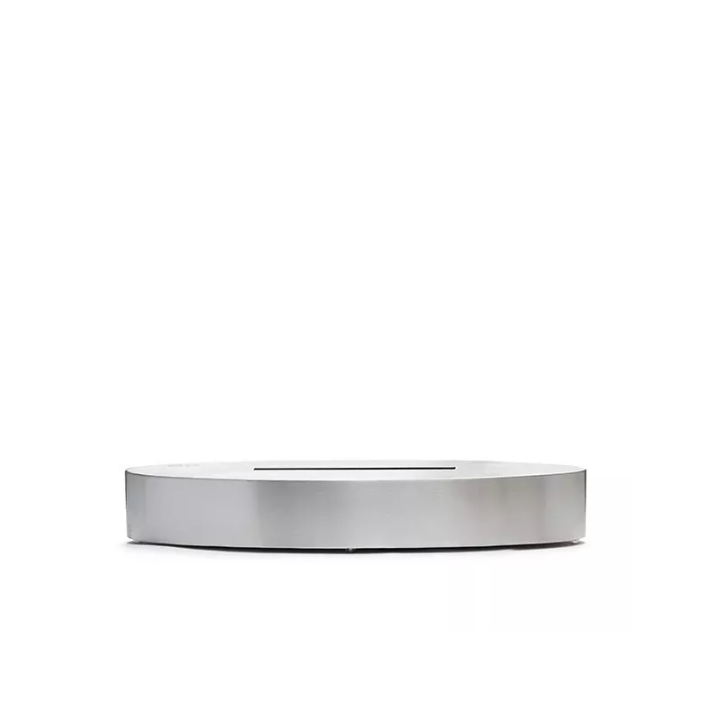 Caminetto organico freestanding Cambridge : Wikao Colore Acciaio inox spazzolato
