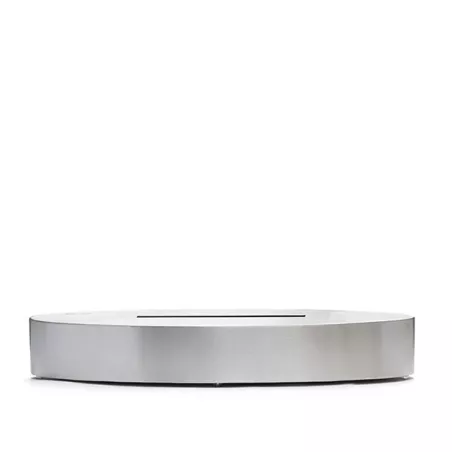 Caminetto organico freestanding Cambridge : Wikao Colore Acciaio inox spazzolato