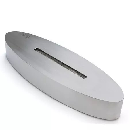 Caminetto organico freestanding Cambridge : Wikao Colore Acciaio inox spazzolato