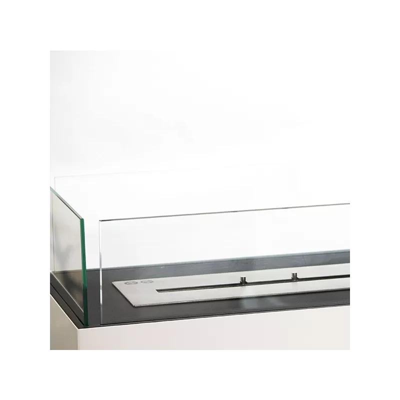 RomaneCaminetto a etanolo grande , 100 x 90 x 35 cm Colore Bianco Bruciatore 4L/5kW