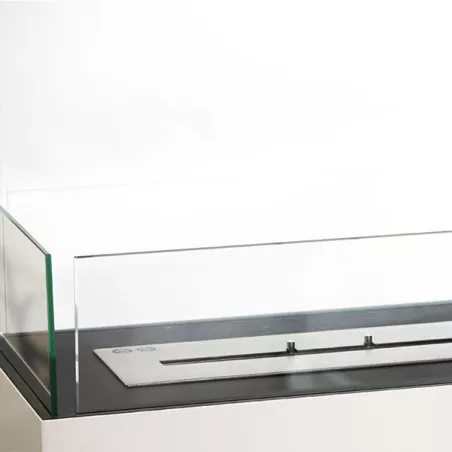 RomaneCaminetto a etanolo grande , 100 x 90 x 35 cm Colore Bianco Bruciatore 4L/5kW
