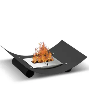 Caminetto a etanolo nero Plate