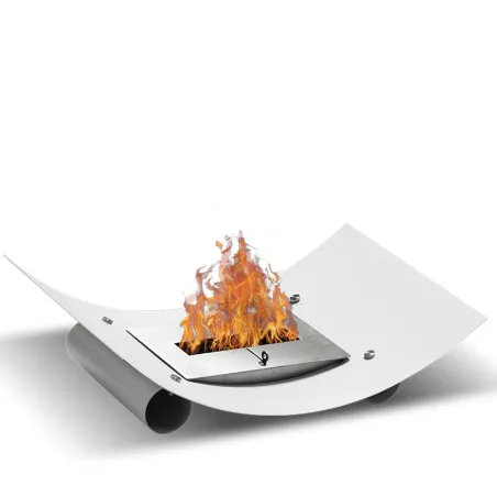 PlateCaminetto a etanolo, potenza 4500 watt Colore Bianco