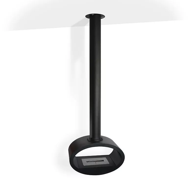 Caminetto a parete Ellipse Colore Nero Opzione Modello piccolo (H. 189 cm) Apertura Aperto su 2 lati