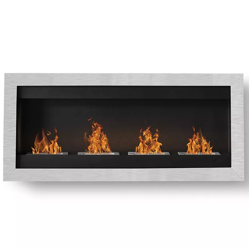 SevenFire Caminetto a etanolo XL 4 bruciatori Colore Acciaio inox spazzolato Dimensione 4 bruciatori