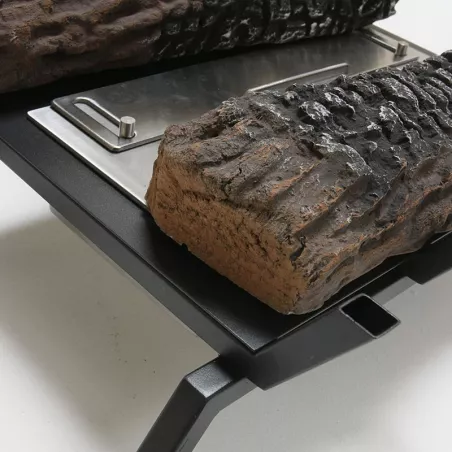 Forcella speciale per etanolo per caminetti a legna Colore Nero