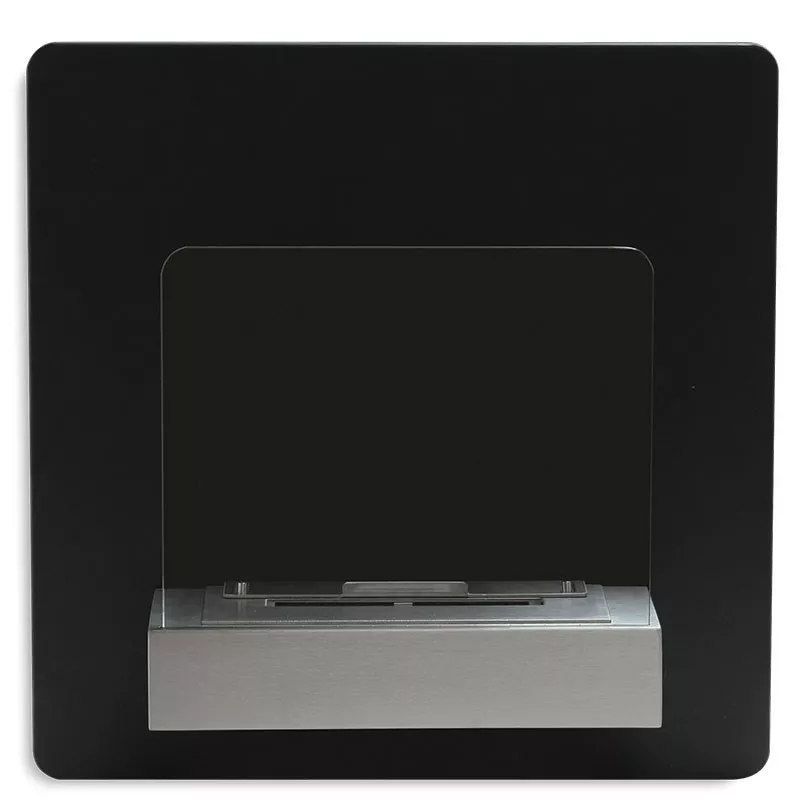 Stufa a etanolo a parete Fluence 3kW Colore Nero