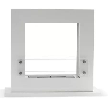 Caminetto etanolo quadrato Arche, 70 x 60 x 35 cm Colore Bianco