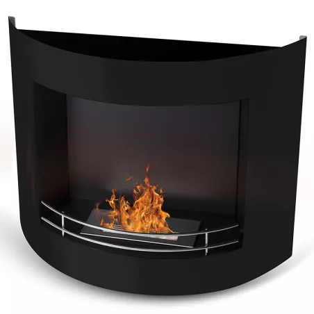HarmonieCaminetto a etanolo , 84x27x68cm Colore Nero Bruciatore 2.2L/4kW