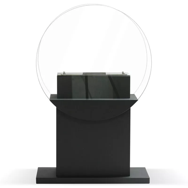 Caminetto Fluvia, 78x60x24cm - bruciatore da 3 kW Colore Nero