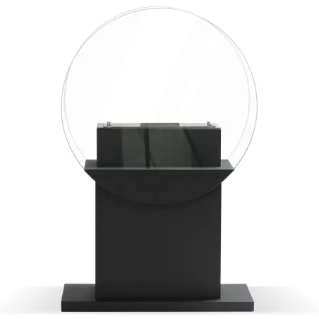 Caminetto Fluvia, 78x60x24cm - bruciatore da 3 kW Colore Nero