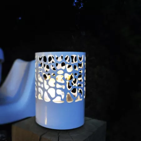 AcapulcoBiocamino da tavolo, stufa rotonda a etanolo Colore Bianco