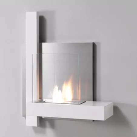 Melrose Caminetto da parete a etanolo : Wikao Colore Bianco