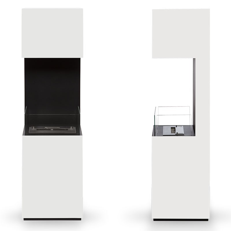 Caminetto a etanolo a libera installazione Libao Colore Bianco