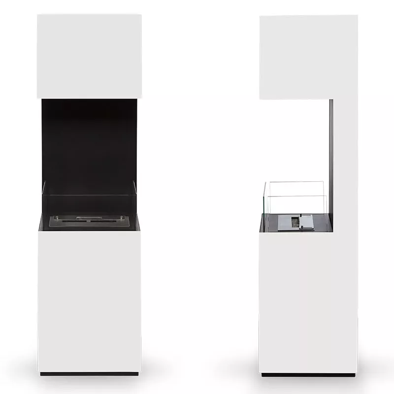 Caminetto a etanolo a libera installazione Libao Colore Bianco