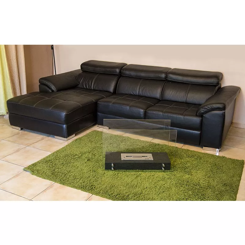 Caminetti a pavimento Ottawa Colore Bianco Bruciatore 1.5L/3kW