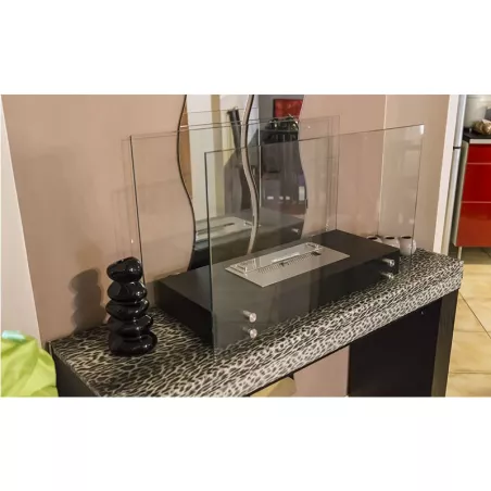 Caminetti a pavimento Ottawa Colore Bianco Bruciatore 1.5L/3kW