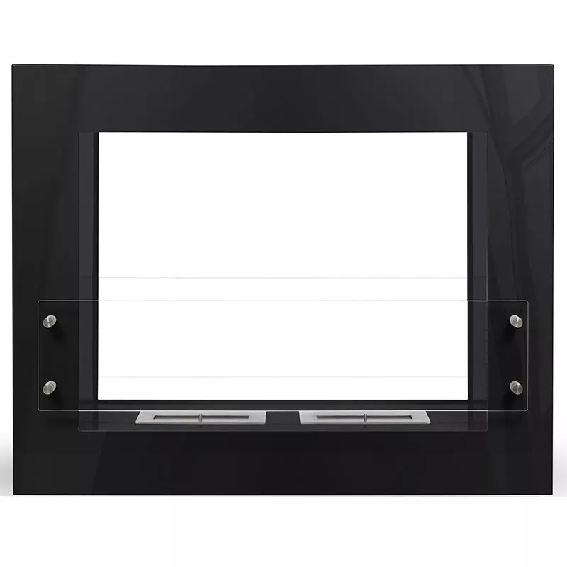 Boston Design del caminetto a etanolo a pavimento Colore Nero Bruciatore 1.5L/2,7kW