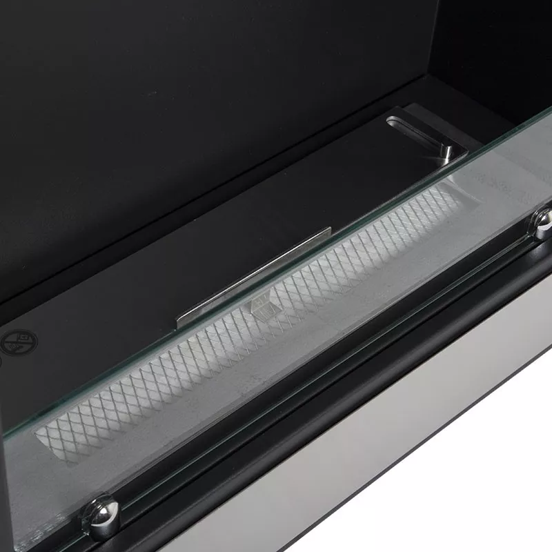 Caminetto a bioetanolo InVivo 4kW, 80x18x59 cm Colore Acciaio inox spazzolato