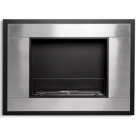 Caminetto a bioetanolo InVivo 4kW, 80x18x59 cm Colore Acciaio inox spazzolato