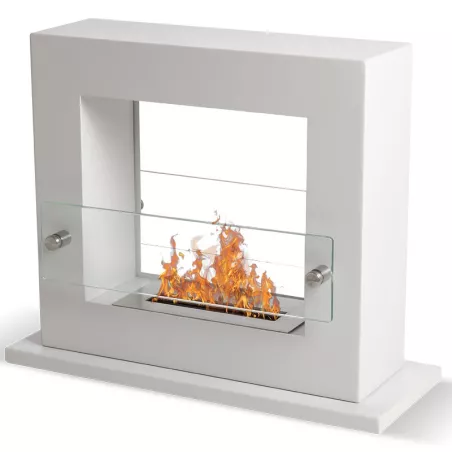Caminetto Zenith Smart a libera installazione Colore Bianco