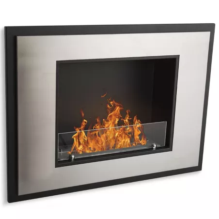 Caminetto a bioetanolo InSignal, 80 x 18 x 59 cm Colore Acciaio inox spazzolato Opzione Vetro resistente al fuoco