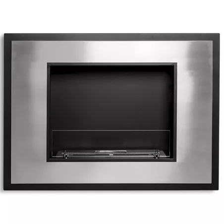 Caminetto a bioetanolo InSignal, 80 x 18 x 59 cm Colore Acciaio inox spazzolato Opzione Vetro resistente al fuoco