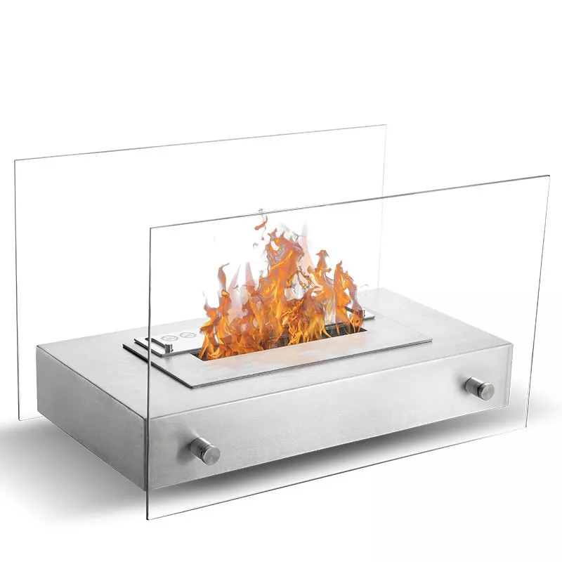 Caminetto a etanolo da tavolo Novita Colore Acciaio inox spazzolato