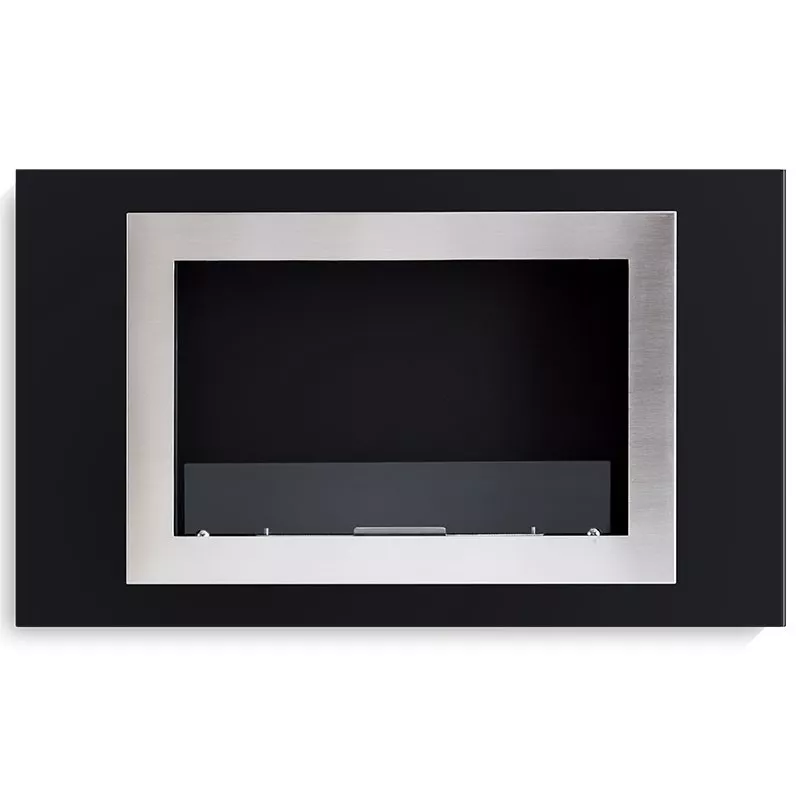 Edimbourgcaminetto organico a parete da 4,5 kW Colore Nero