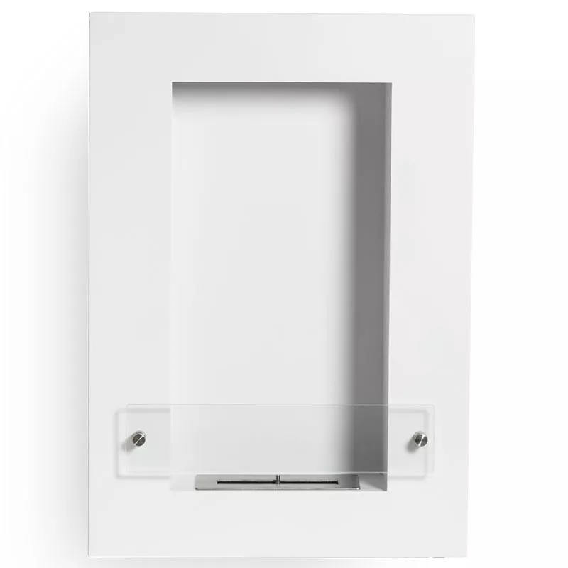 VertigoCaminetto a etanolo da parete , 80x56x16cm Colore Bianco