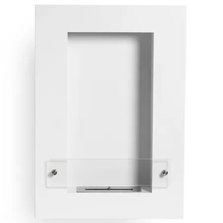 VertigoCaminetto a etanolo da parete , 80x56x16cm Colore Bianco