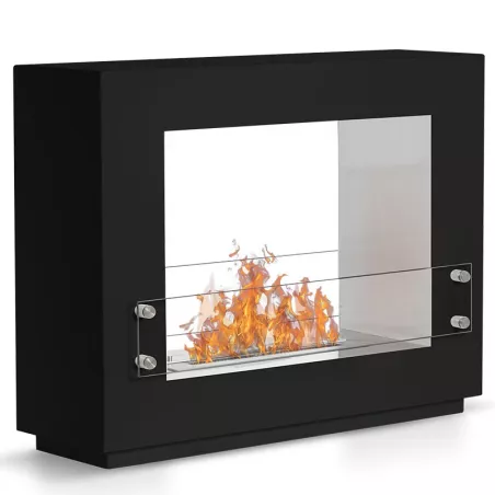 Caminetto organico Zenith a pavimento Colore Nero