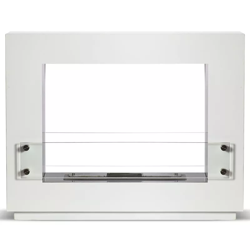 Caminetto organico Zenith a pavimento Colore Bianco