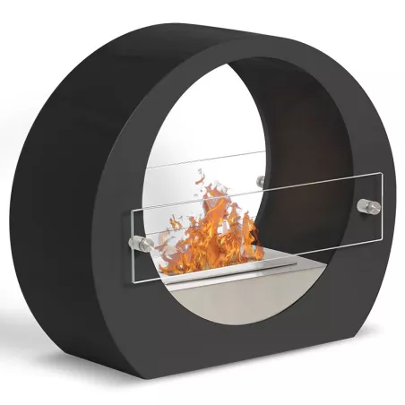 Caminetto a etanolo da pavimento Manhattan, 2,7kw Colore Nero