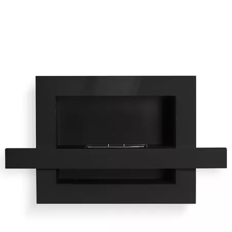 Caminetto urbano a bioetanolo, 110x65x24cm Colore Nero