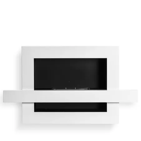 Caminetto urbano a bioetanolo, 110x65x24cm Colore Bianco