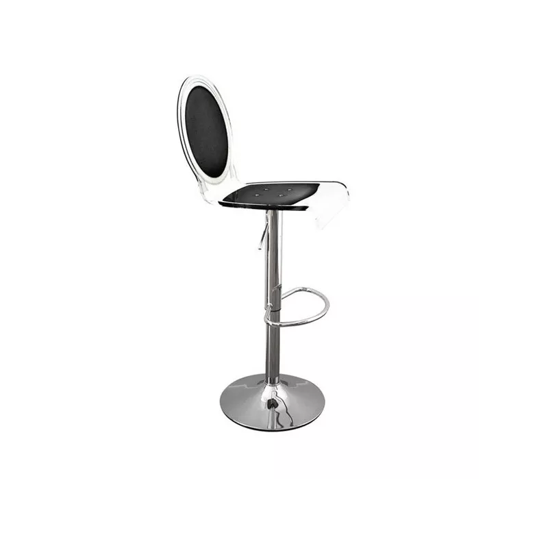 Sgabello da bar sedici trasparente Colore Nero