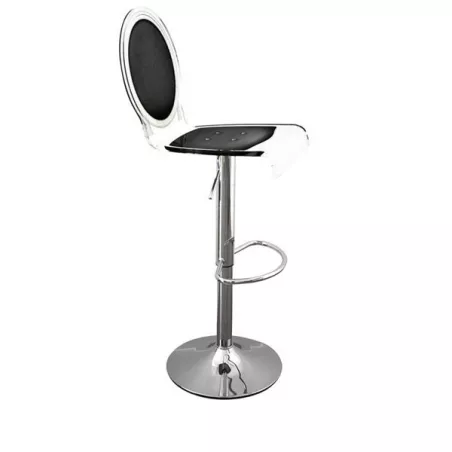 Sgabello da bar sedici trasparente Colore Nero