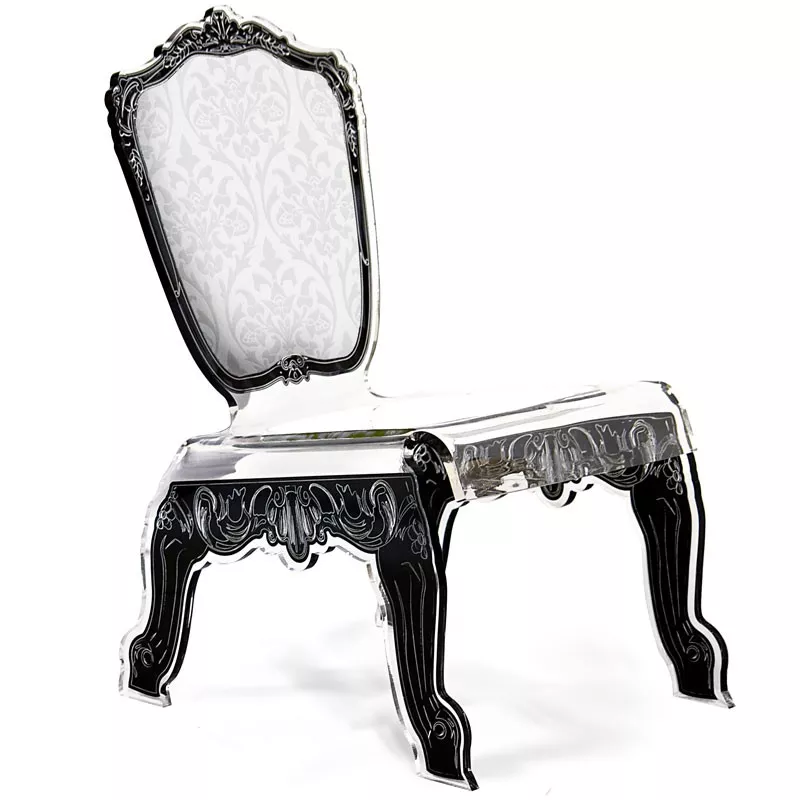 Poltroncina barocca Acrila Colore Bianco