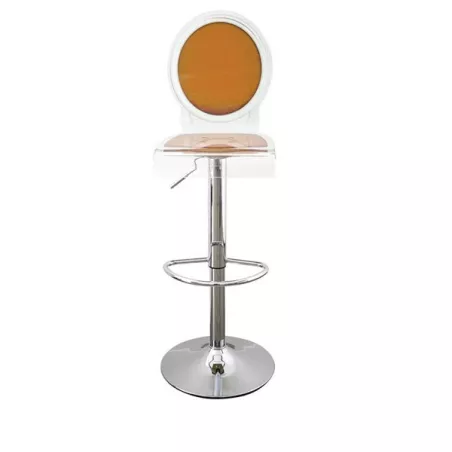Sgabello da bar sedici trasparente Colore Arancione