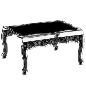Tavolino barocco in plexiglass