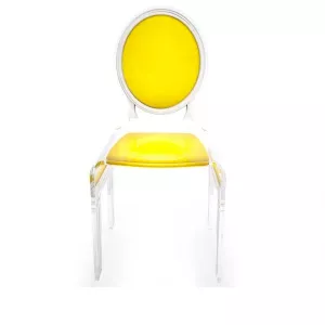 Sedici sedie trasparenti in plexiglass