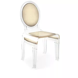 Sedici sedie trasparenti in plexiglass